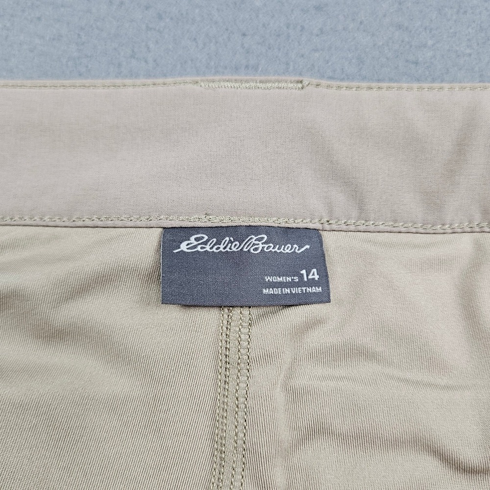 Eddie Bauer Womens Beige Cargo Hiking 
Skort Size 14 Stretch Active Outdoor 5910 - Picture 6 of 11